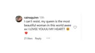 Fan reaction to SAVAGE x Fenty Bridal collection (image via Instagram)